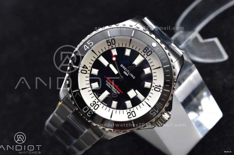 A 44 on TF Best White Black Automatic SunProtective Bracelet SS SuperOcean 475 Dial 1:1 Edition 0710